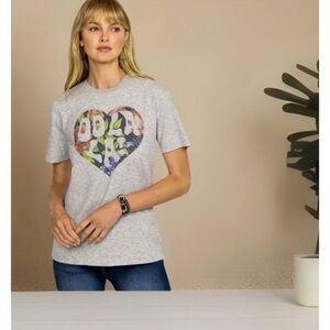 JOHNNY WAS "Oolala" Heart Graphic Tee